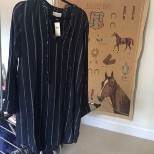 Anthropologie Cloth and Stone NWT super soft, roomy, long sleeve, sz med dress